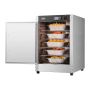 Hot food warmer, stainless steel, 5 levels, with water tray