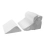 Orthopedic 4-piece wedge pillow set, white/gray