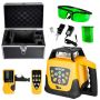 Rotary laser level, green beam, 500 m, IP54, with remote control and case