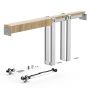 Pocket door frame set 610–914 mm, galvanized steel, with soft-close mechanism