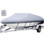 Waterproof boat cover, 609.6-670.6 cm, 600D polyester, for V-shaped hull, 5 straps