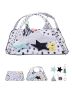 Baby play mat with 6 sensory toys and tactile balls, 0-18 months.