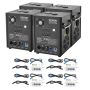 Cold spark device 4x500W with DMX controller, adjustable height