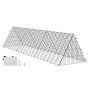 Chicken tunnel 118x28x24 cm, portable aviary for chickens and rabbits