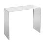 Acrylic console table, transparent, 38x15x29 cm, for hallway and living room