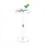 Acrylic clear round drinks table, 25.4x25.4x54 cm