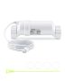 Saltwater chlorination system for pools up to 15,000 gallons, white, 15 ft. power line