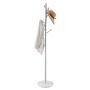 Freestanding coat rack with marble base, 8 hooks