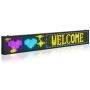 Programmable LED sign P10 full color, flexible, 52x8 inch.