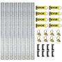 E-rail mounting kit, 34 pieces, 5 feet steel rails