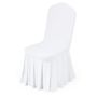 30 pcs. white stretch polyester and spandex chair covers, up to 20x18x37 cm
