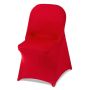 Red dark chair covers (50 pcs.), polyester and spandex, up to 17.7x18x30.3 inches.