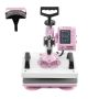 Heat press 30.5x25.4 cm 2in1 for T-shirts and hats, pink