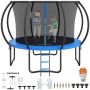 10ft Outdoor Trampoline with Net, Ladder and Pole