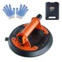 Glass vacuum suction cup 20.3 cm with steel handle, industrial lifting tool