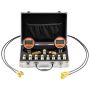 Digital hydraulic pressure test set, 700 bar, 9 connections