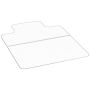 Plastic office chair mat, 91.5x122.5 cm, non-slip, for short-pile carpet floors