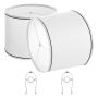 Set of 2 lamp shades, white with black trim, 28x33x25 cm, replacement