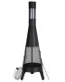 Chiminea 20-inch conical outdoor wood-burning fire pit with grate and chimney