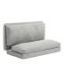 3-in-1 folding sofa bed with washable cover, 25D viscoelastic, light gray