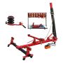 Car body frame straightener, 6 t, hydraulic with air cushion
