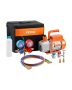 Vacuum pump and gauge for air conditioning, rotary, 217 l/min, HVAC