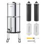 Gravity water filter 2.25 g, 304 stainless steel, with tap