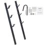 3-position lockable mower stand for pickup or trailer