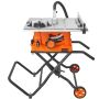 Electric table saw 25.4 cm, 4800 rpm, with stand