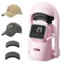 Automatic cap pressing machine, 2 plates, pink