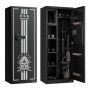 Gun safe with digital lock, 4 slots, 3 ammunition compartments
