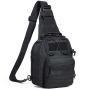 Tactical black belt bag 10 L with molle design