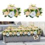 Flower ball arrangement, 10 pcs., 240 mm, champagne and white roses