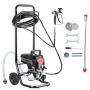 Stationary airless electric paint sprayer 950W 3000 PSI with cart