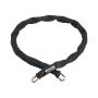 Bicycle Chain Lock, 5.91 ft., Steel, Black, 9.5 mm