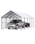 Metal carport 13'x26' with galvanized steel frame and removable walls