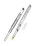 Lockable full-extension drawer slides with ball bearing, 250 lb load capacity, side mount, 16-60 cm