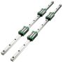 3 pcs. linear rails with HSR20 bearing blocks, 2-167.6 cm, for CNC machines