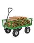 Steel garden cart 900 lbs, 10 inch wheels, transformable