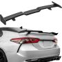 GT wing car rear spoiler, 57.9 inch, glossy black, ABS