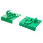 Tractor bucket hook, 5/16", 2 pcs., green, forged steel