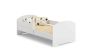 Children's bed Luk with mattress and barrier protection 144 cm x 77 cm x 56 cm