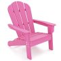 Children's Adirondack chair, 105° backrest, pink, 53.34 × 52.07 × 63.5 cm