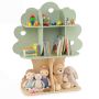 Children's bookshelf, 3 tiers, 8 zones, 96.52 × 27.94 × 114.3 cm