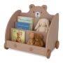 Детский книжный стеллаж Relaxdays, 3 открытые полки, 60 × 58 × 40 см