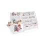 SONGMICS Children's Bookshelf, with Side Pocket, 108.5 × 75 × 30 cm