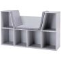 Pingiga laste riiul, 6 lahtrit, 3 patja, Hall, 103 × 62 × 30 cm