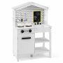 Children's wooden kitchen with marble background and chalk board, 20 cm