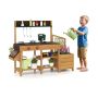 Children's wooden play kitchen, with two stoves, 115.57 × 91.44 × 34.29 cm
