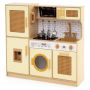Children's wooden play kitchen, with sounds and lights, 83.82 × 80.01 × 25.4 cm
